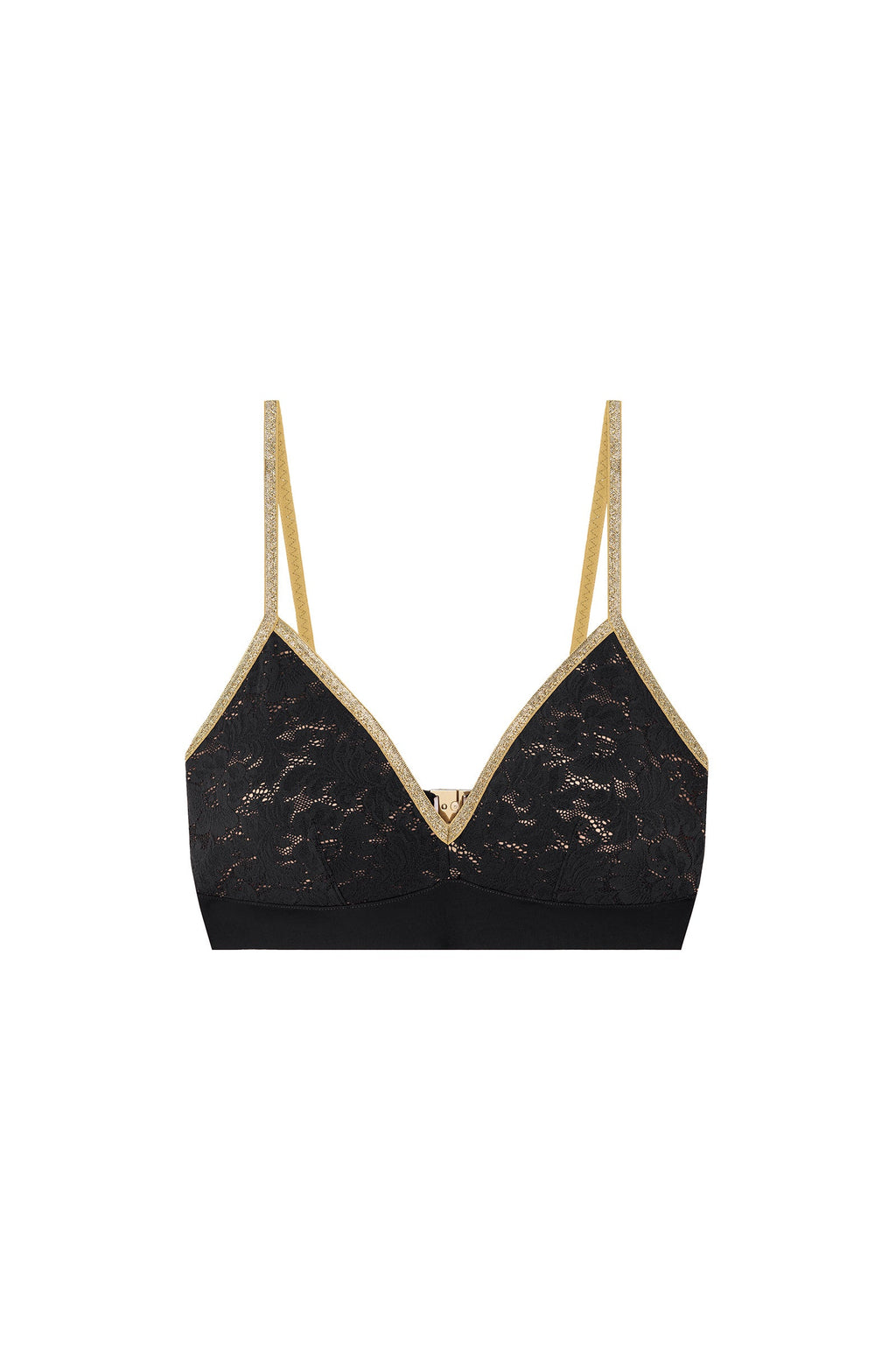 Soutien-gorge triangle en mousse blanc Swann et dentelle lurex
