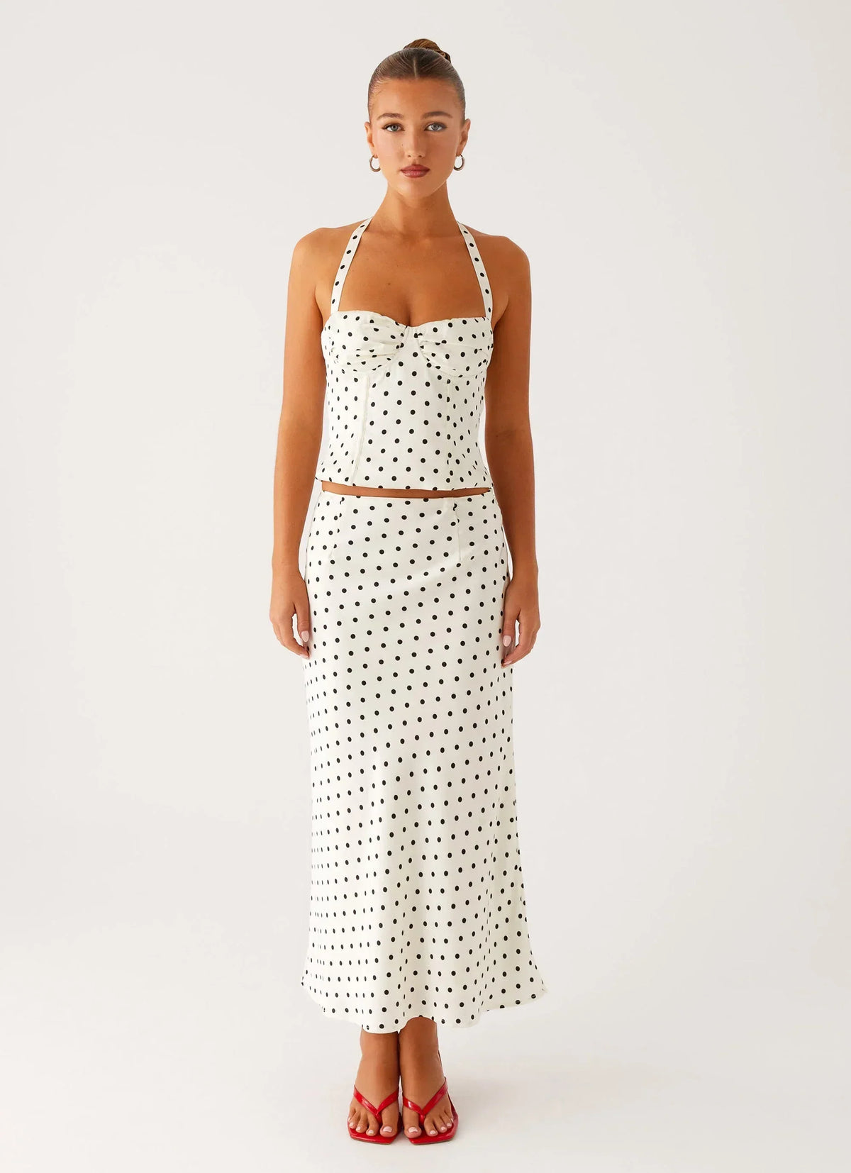 Breanne Top - Pois Blancs