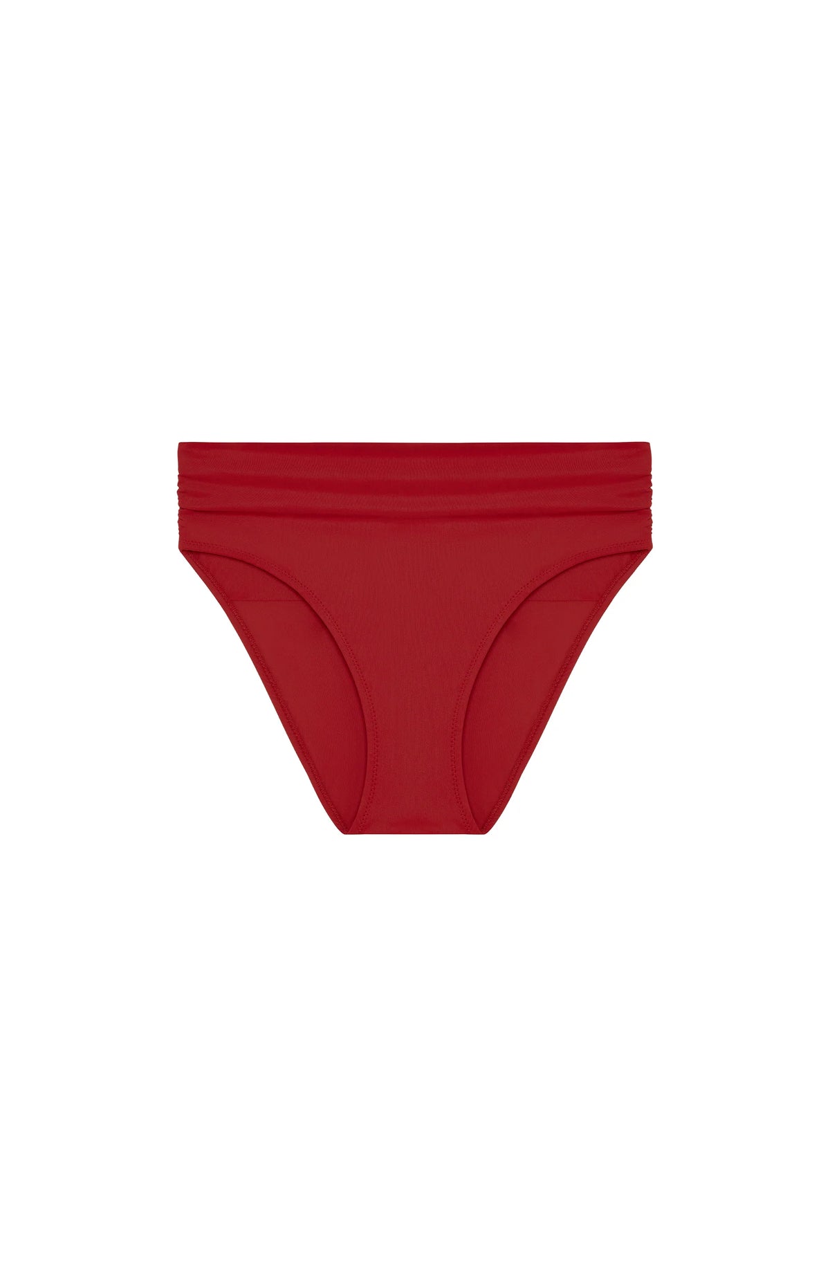 mishi Red madder high waist bikini bottoms