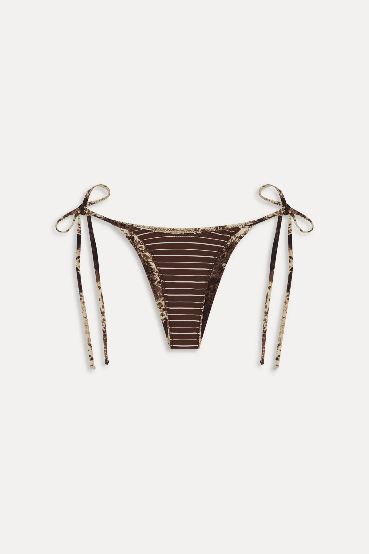 Mackenzie Reversible String Bikini Bottom - Saddle Up