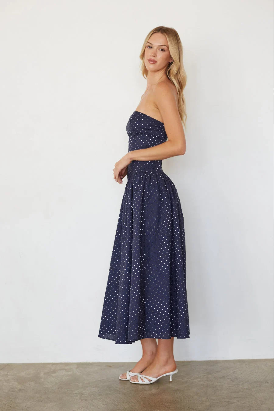 Robe midi Joey à pois