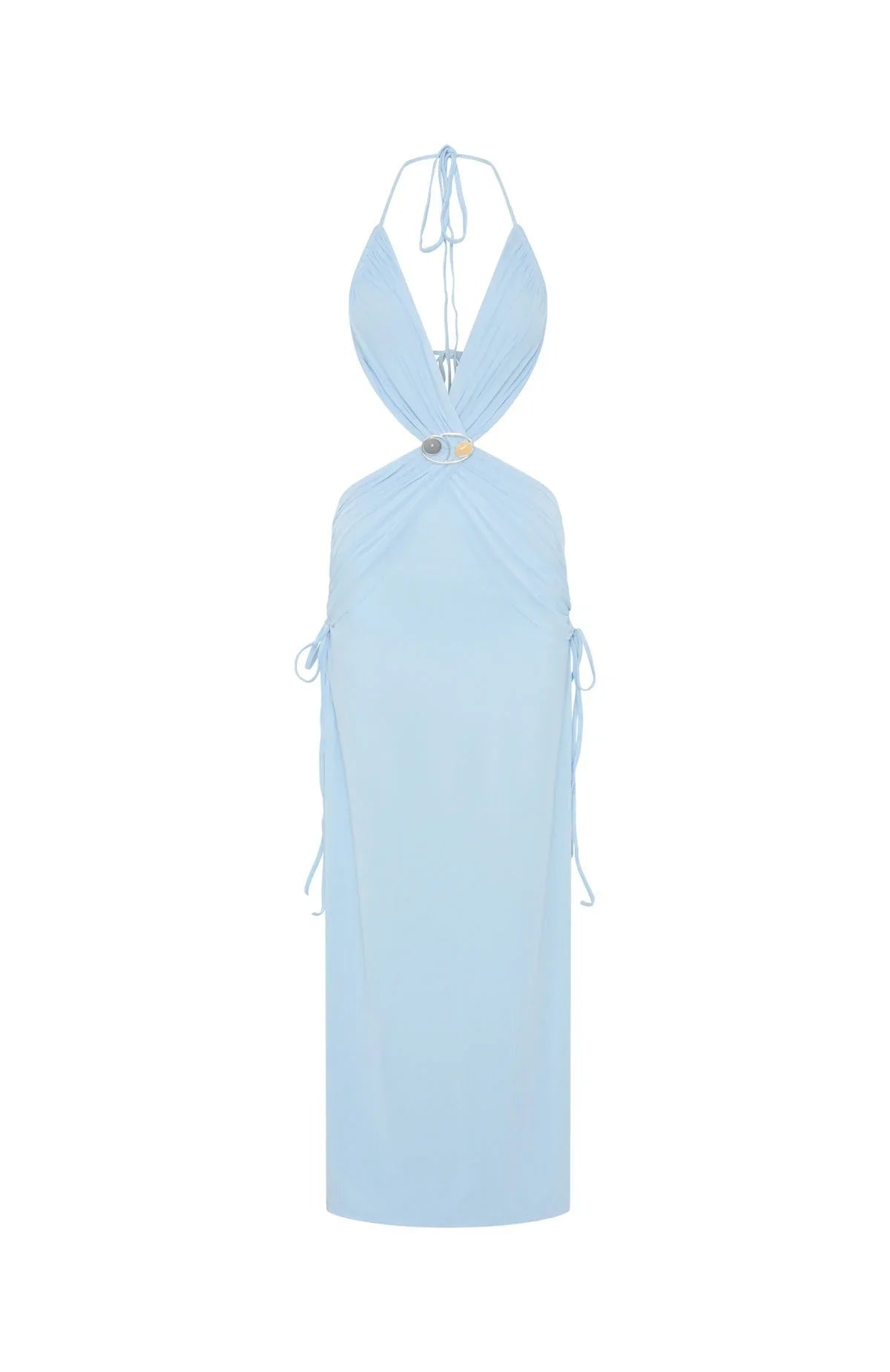 Robe longue Mariposa bleu glacier
