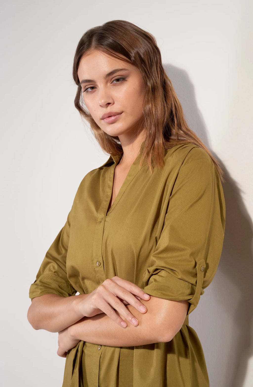 cassandre White shirt dress
