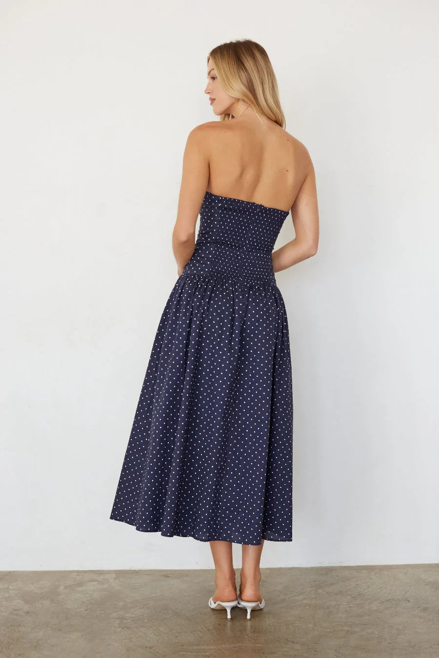 Robe midi Joey à pois