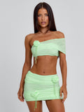 Seline Mini-jupe Verte