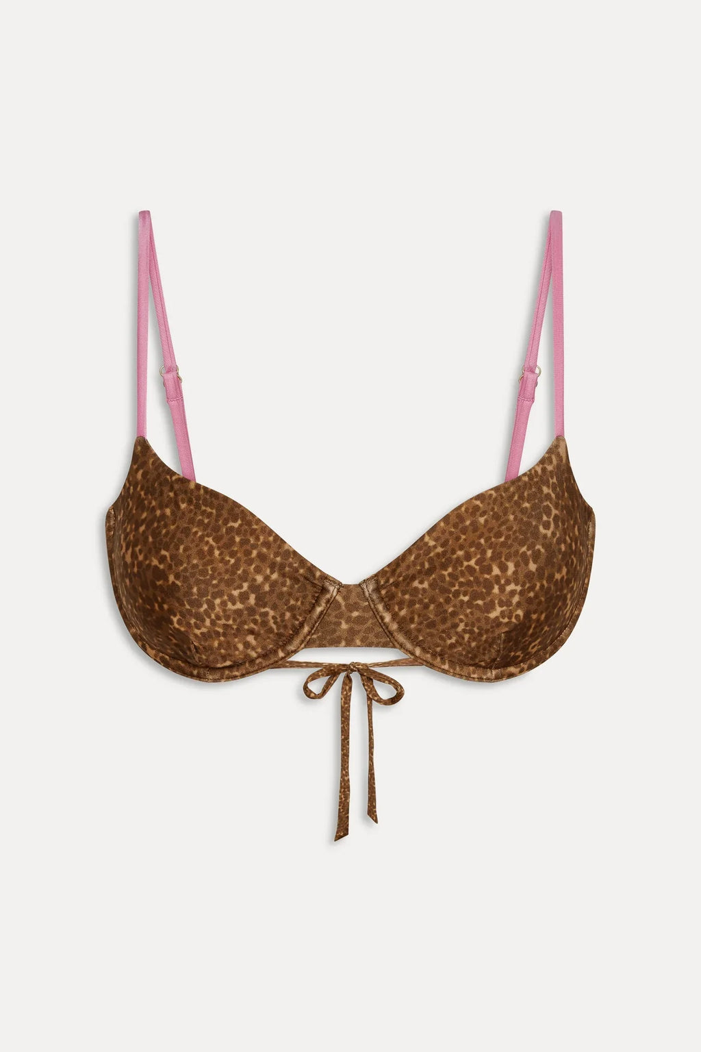 Haut de bikini armatures en satin Ireland - Imprimé guépard vintage