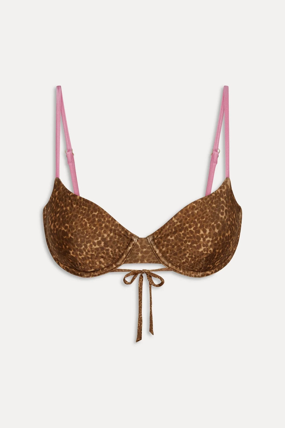 Haut de bikini armatures en satin Ireland - Imprimé guépard vintage