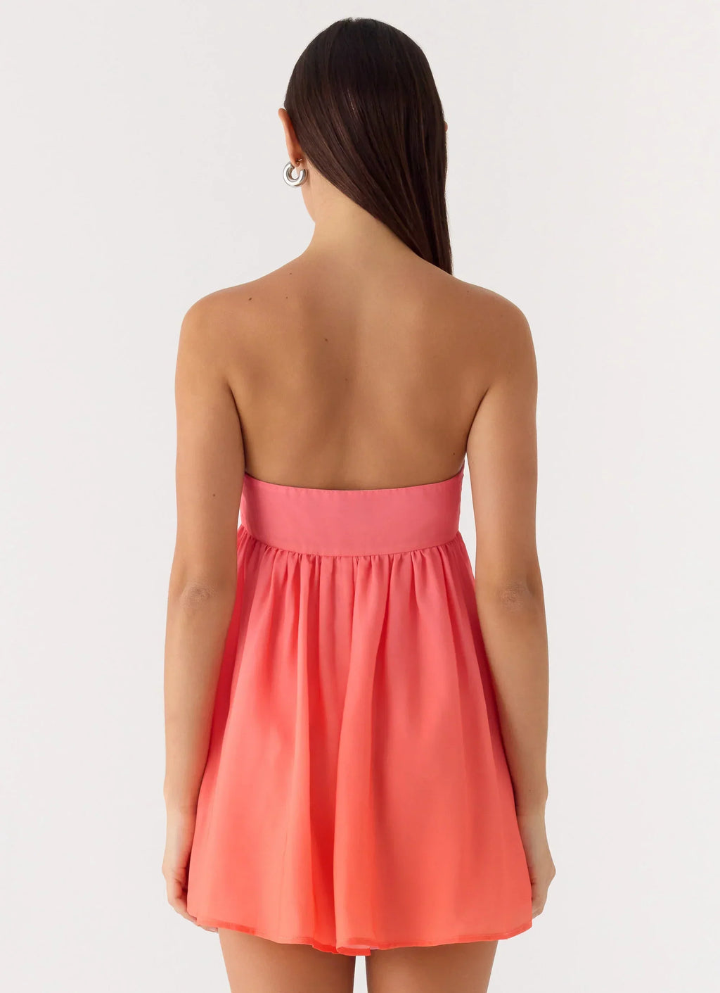 Mini-robe bustier Elevare - Ombre coucher de soleil