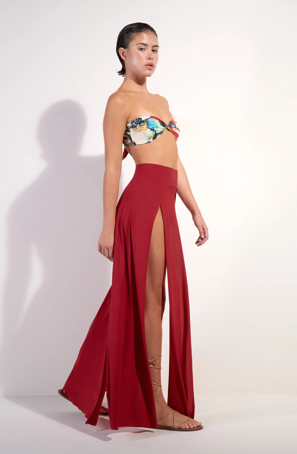 jax Long raspberry skirt