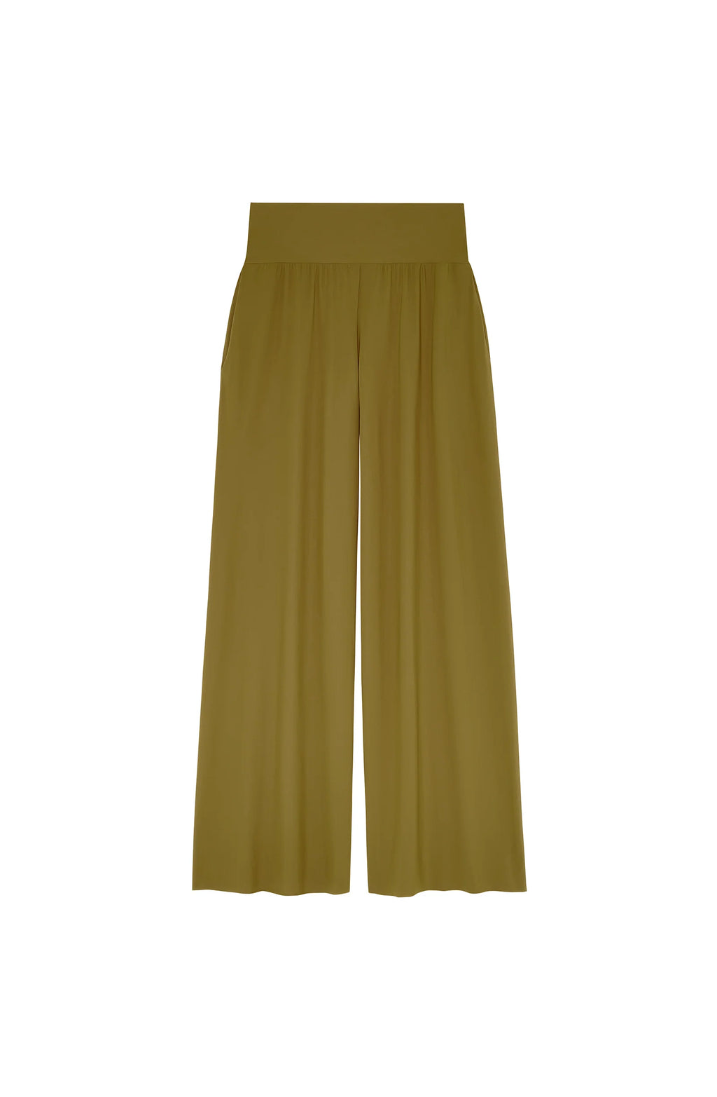 pitta Printed wide-leg printed pants in tulle
