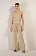 Pantalon en maille beige issa
