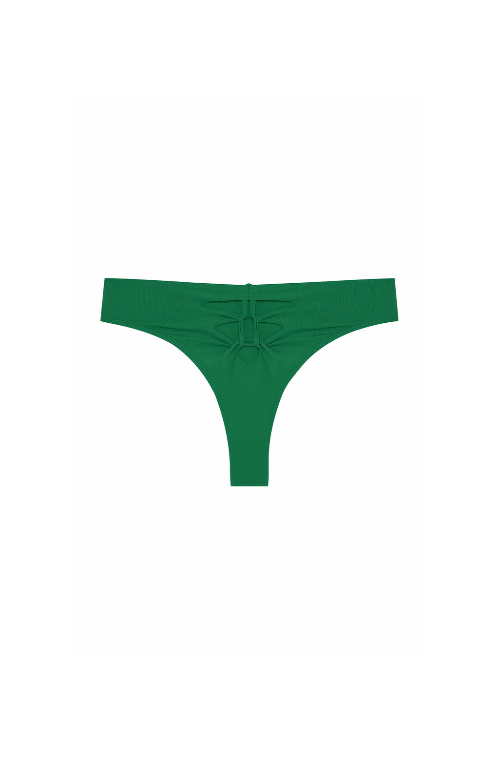 talla Bronze thong bikini bottoms with crochet effect
