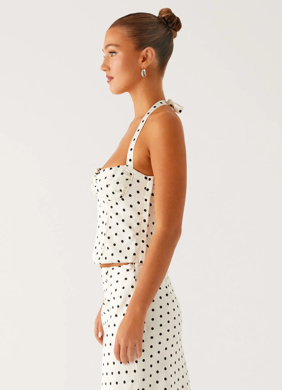 Breanne Top - Pois Blancs
