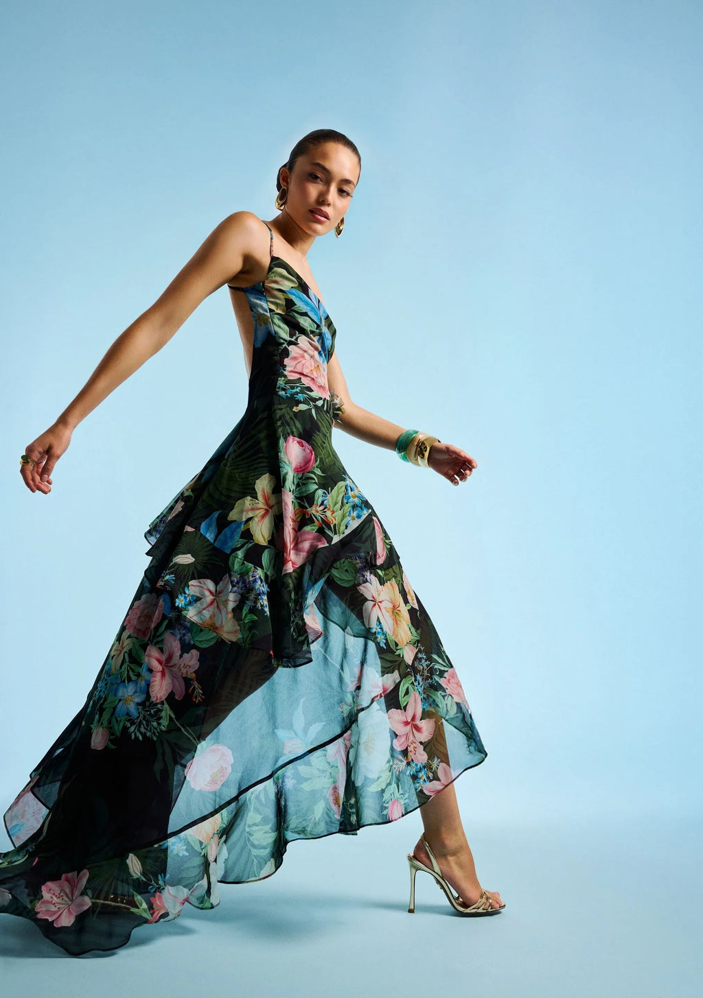 Robe Samara en mousseline de soie