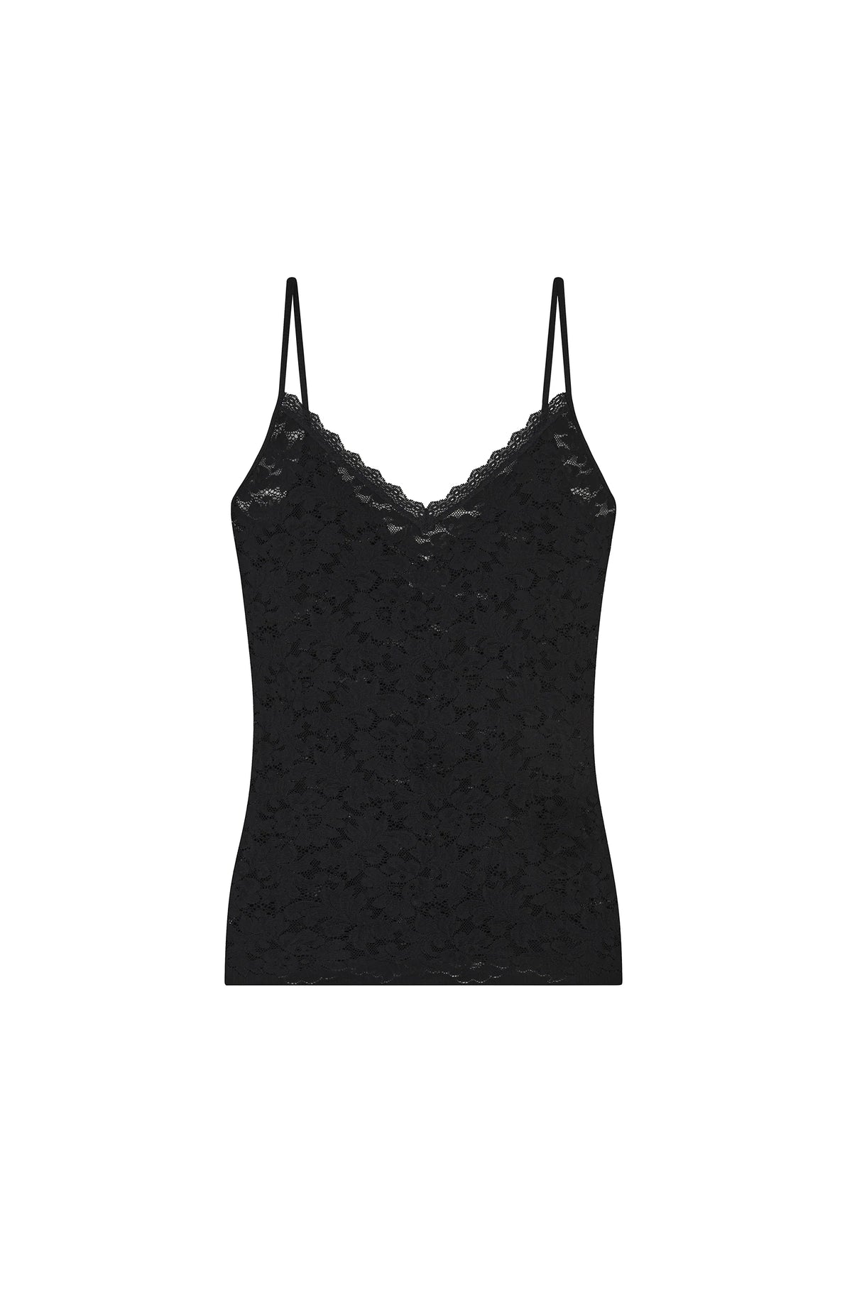 nako Black lace top with thin straps