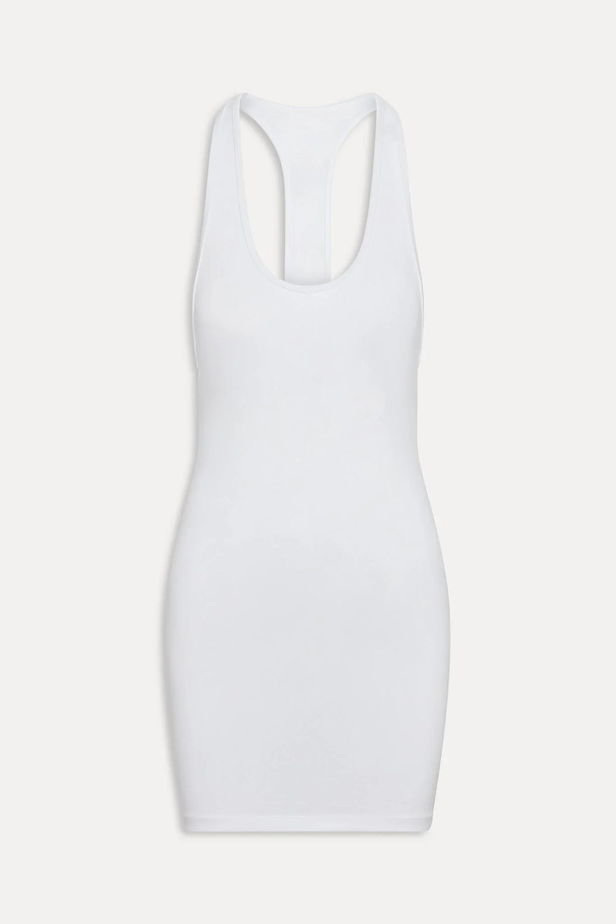 x JENNIE Bianca Robe Courte en Coton - Blanc Optique