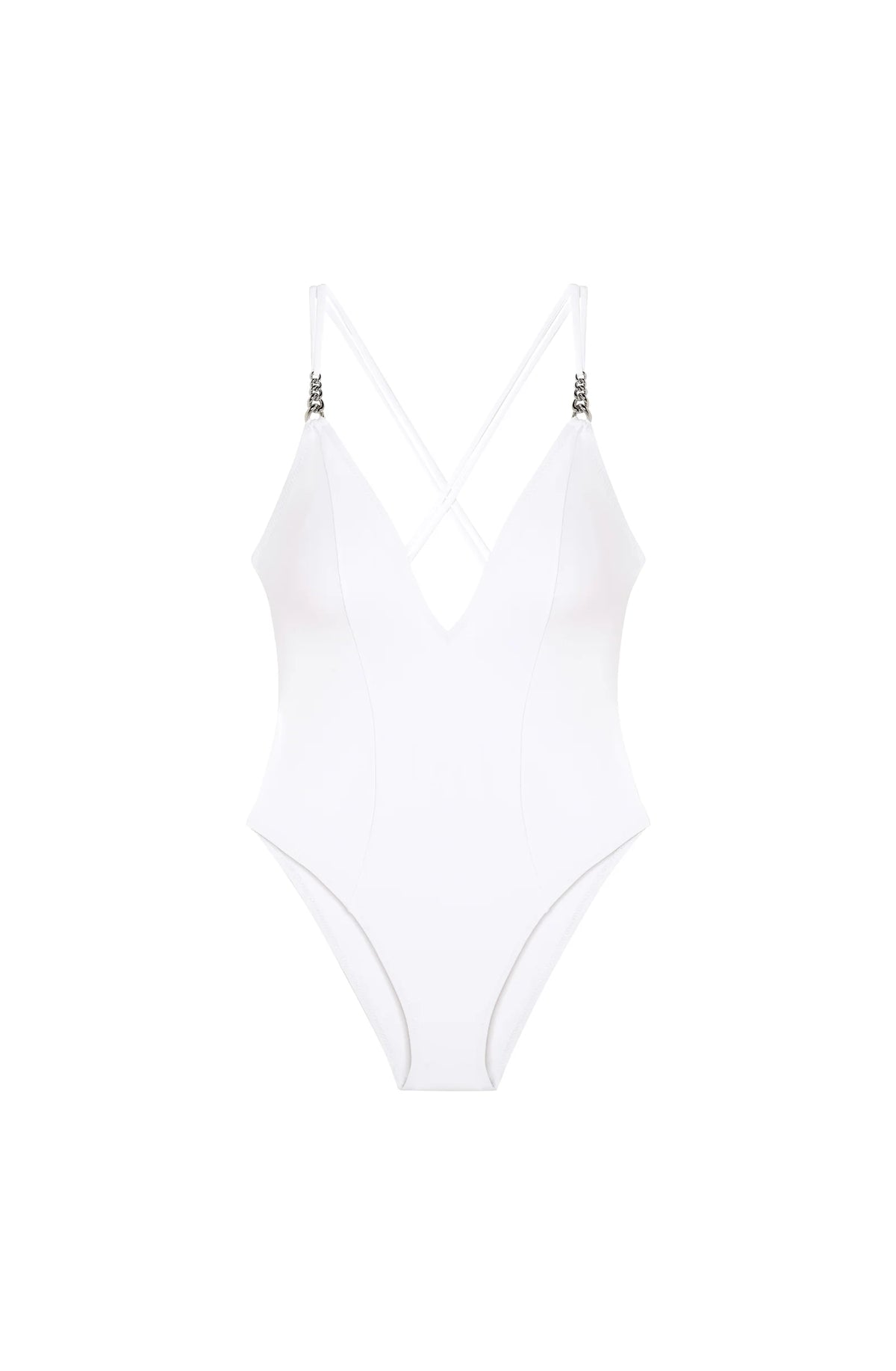 karli Black V-neckline swimsuit
