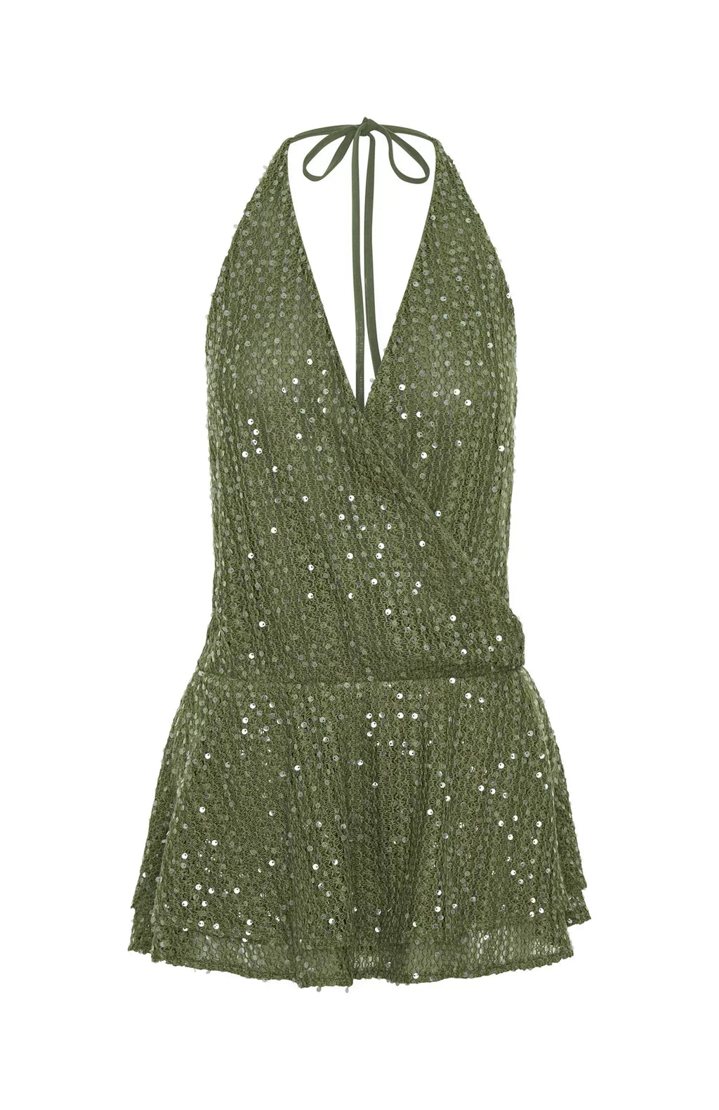Mini-robe Éclat Insulaire Olive