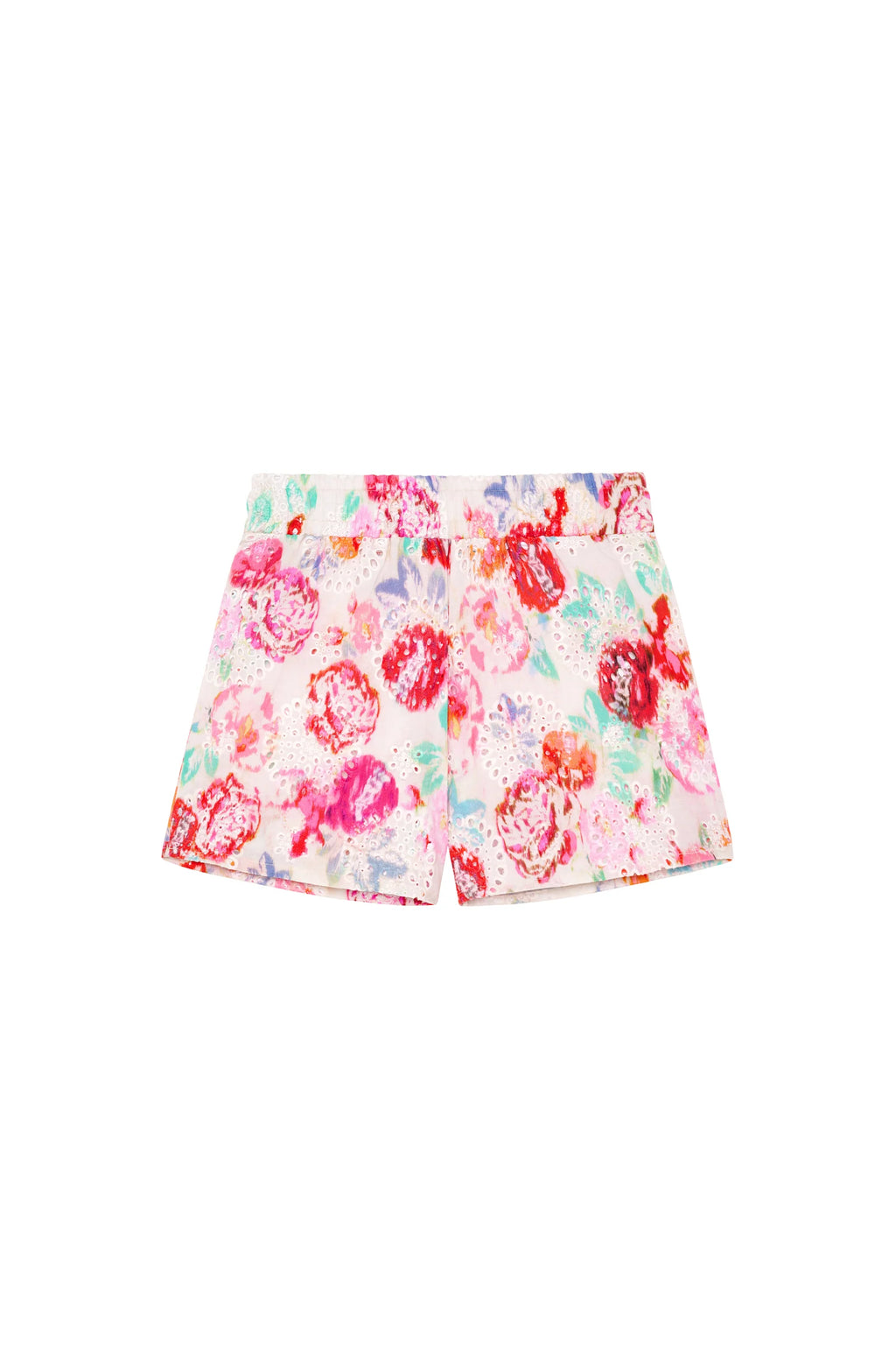 Short ample shuna en broderie anglaise imprimée