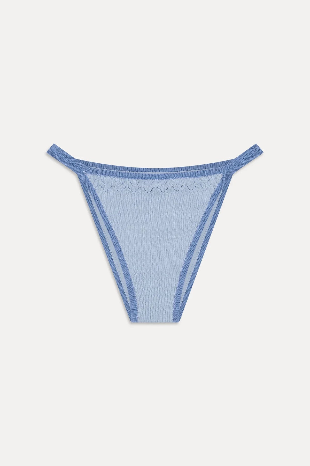 Tide Knit Cheeky Bikini Bottom - Malibu Tide