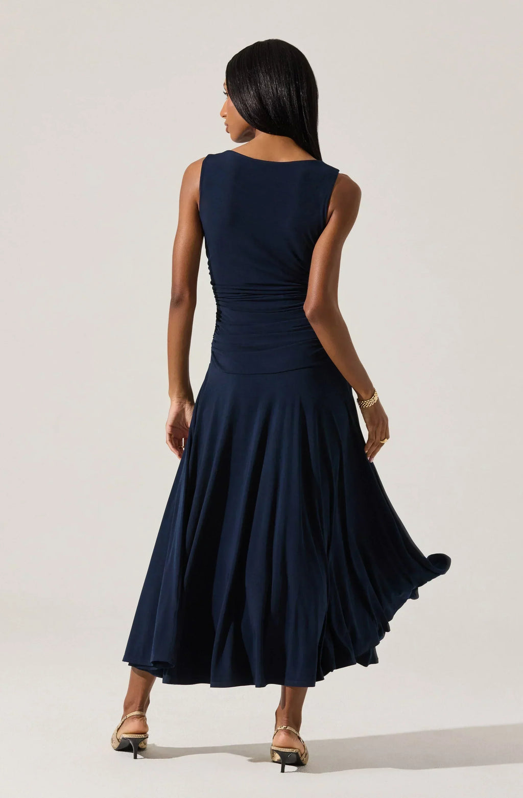 Melisandre High Neck Midi Dress