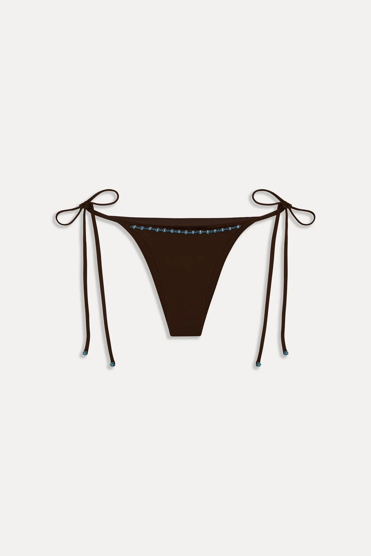 Mackenzie Cheeky Beaded Bikini Bottom - Kona Flower