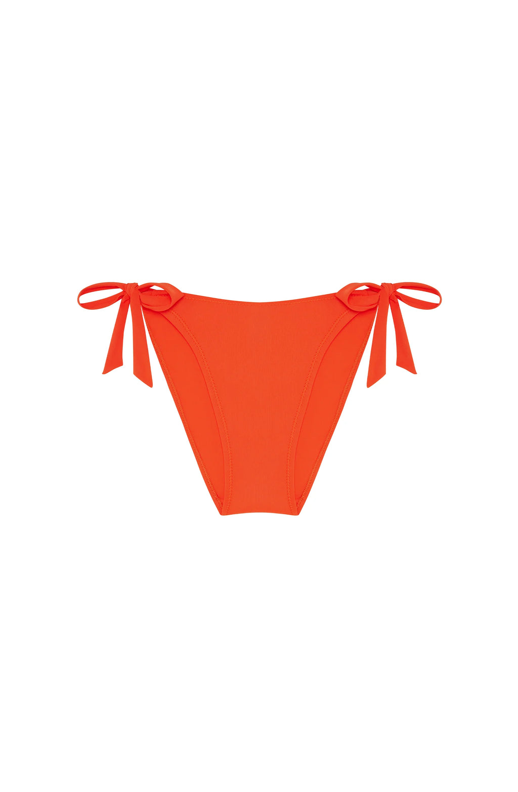 caty Orange tanga knotted bikini bottoms