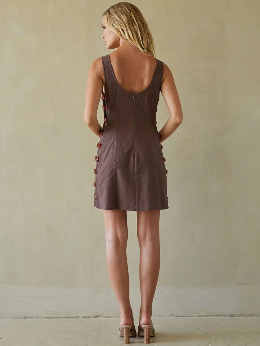 Zayla Beaded Mini Dress