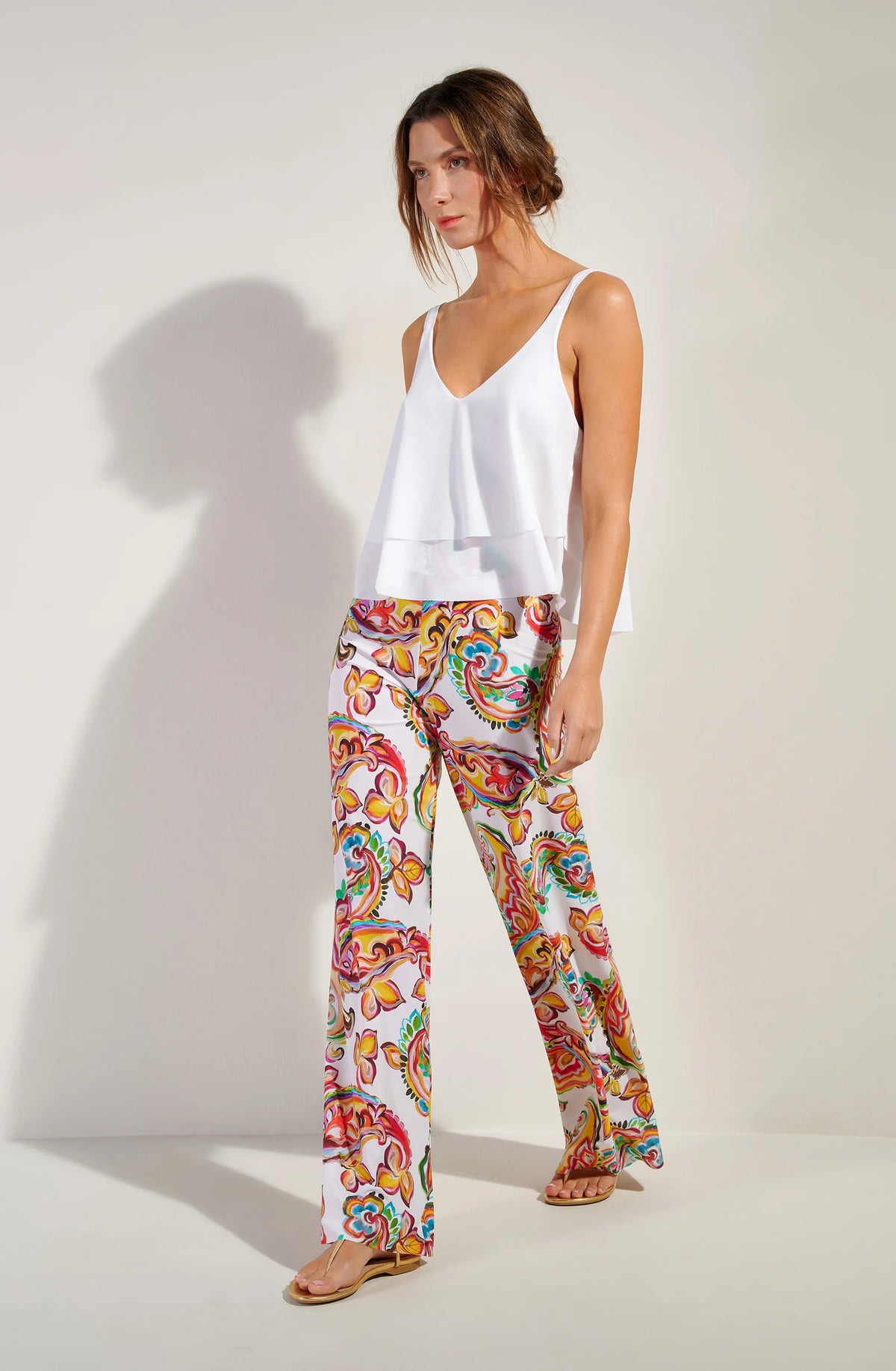 Pantalon large framboise Patie