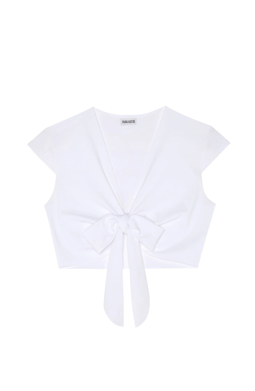 tako Orange wrap crop top