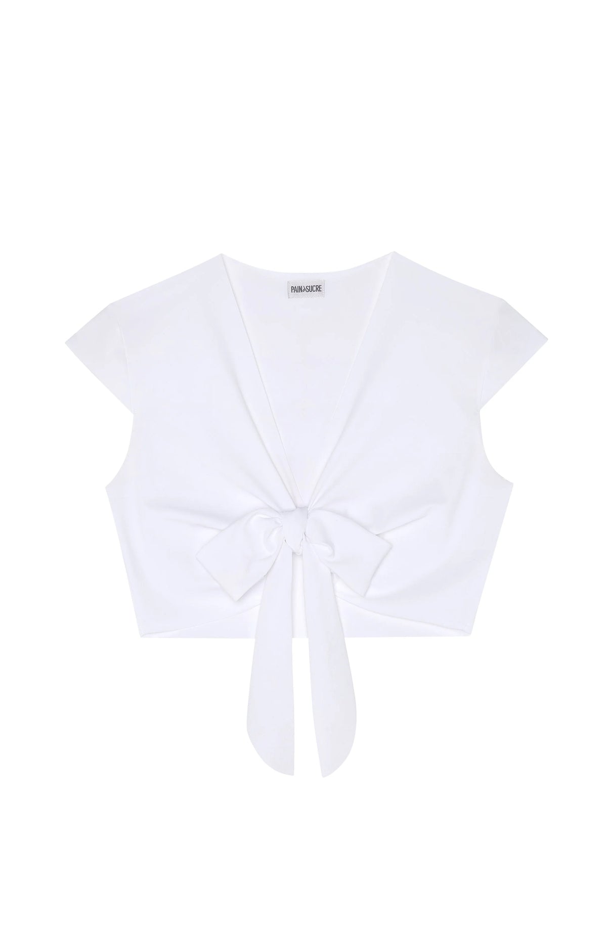tako Orange wrap crop top