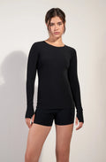 timm Black long-sleeved top