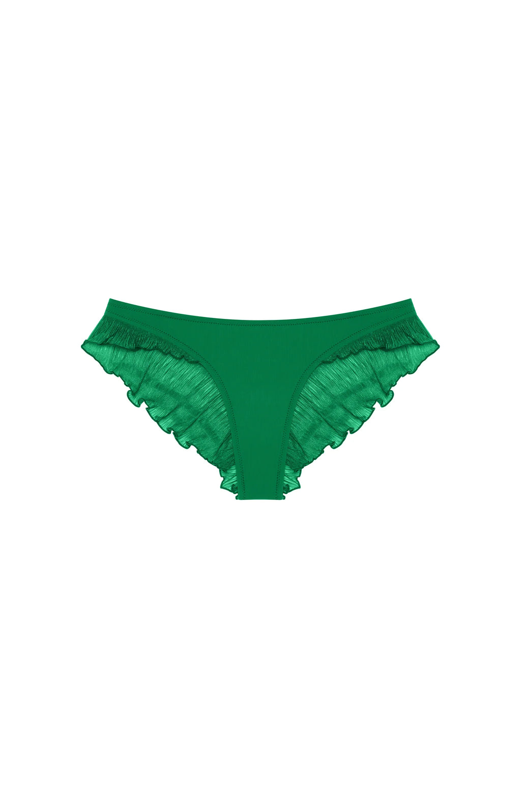 alala Black ruffled bikini thong