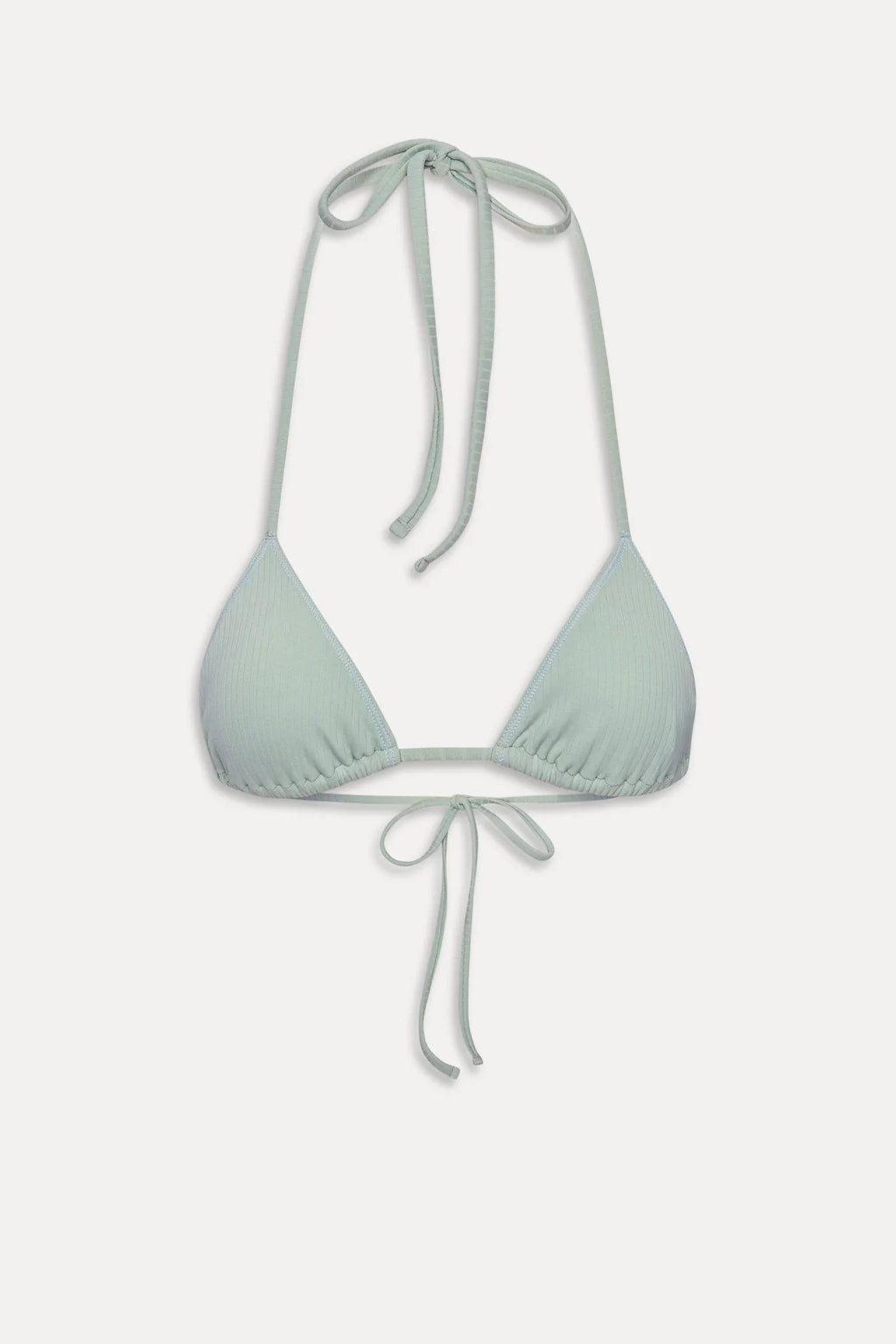 Haut de bikini triangle à décolleté plongeant Nick - Menthe