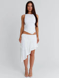 Noemai Midi Skirt White