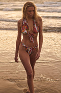 Haut de bikini triangle imprimé nysos PAISLEY