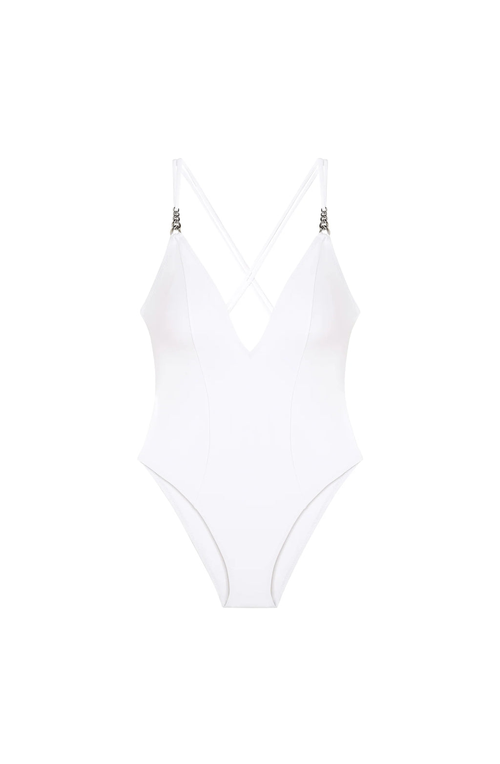 karli Black V-neckline swimsuit