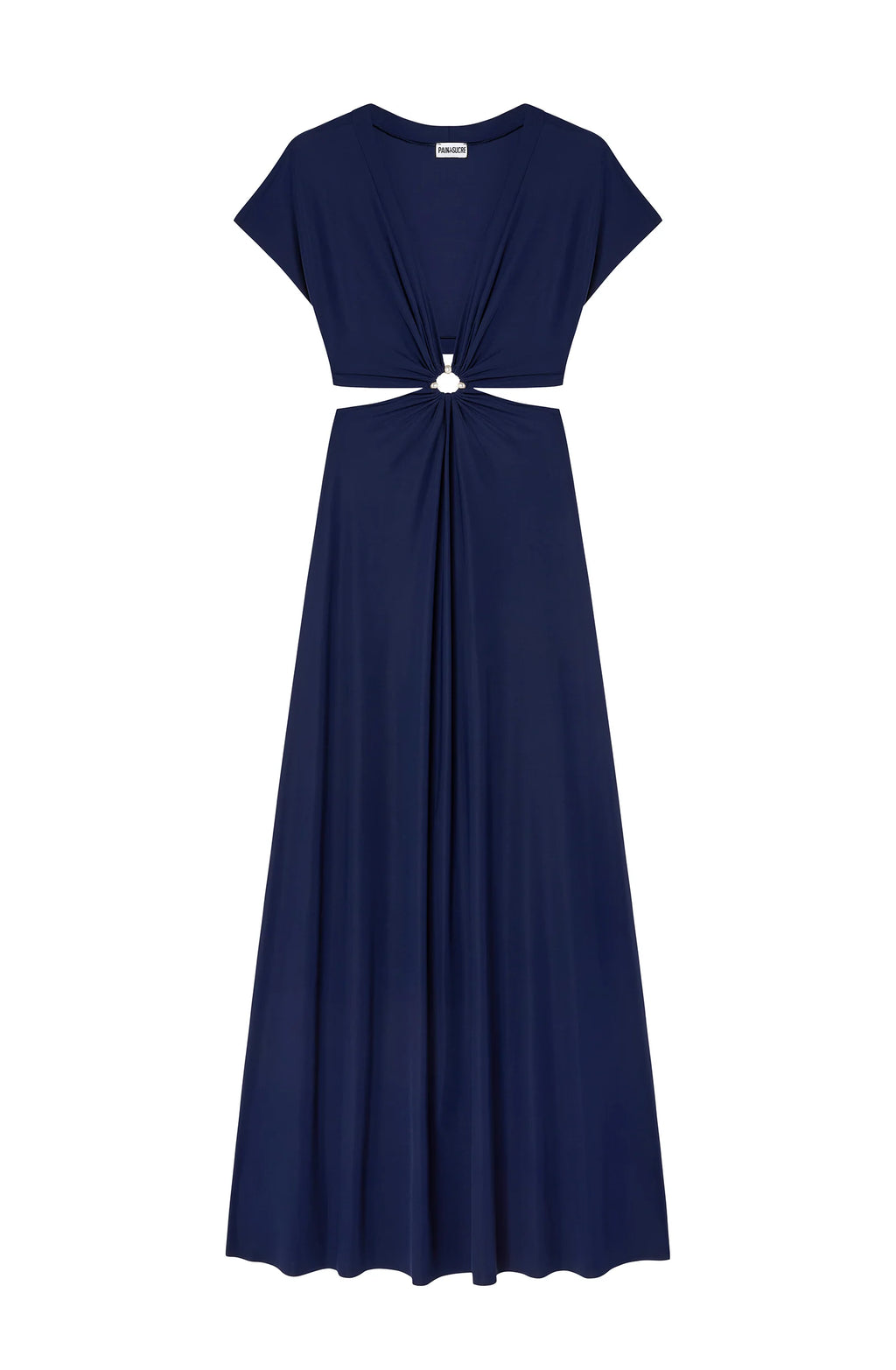 Robe longue dorée Rislene