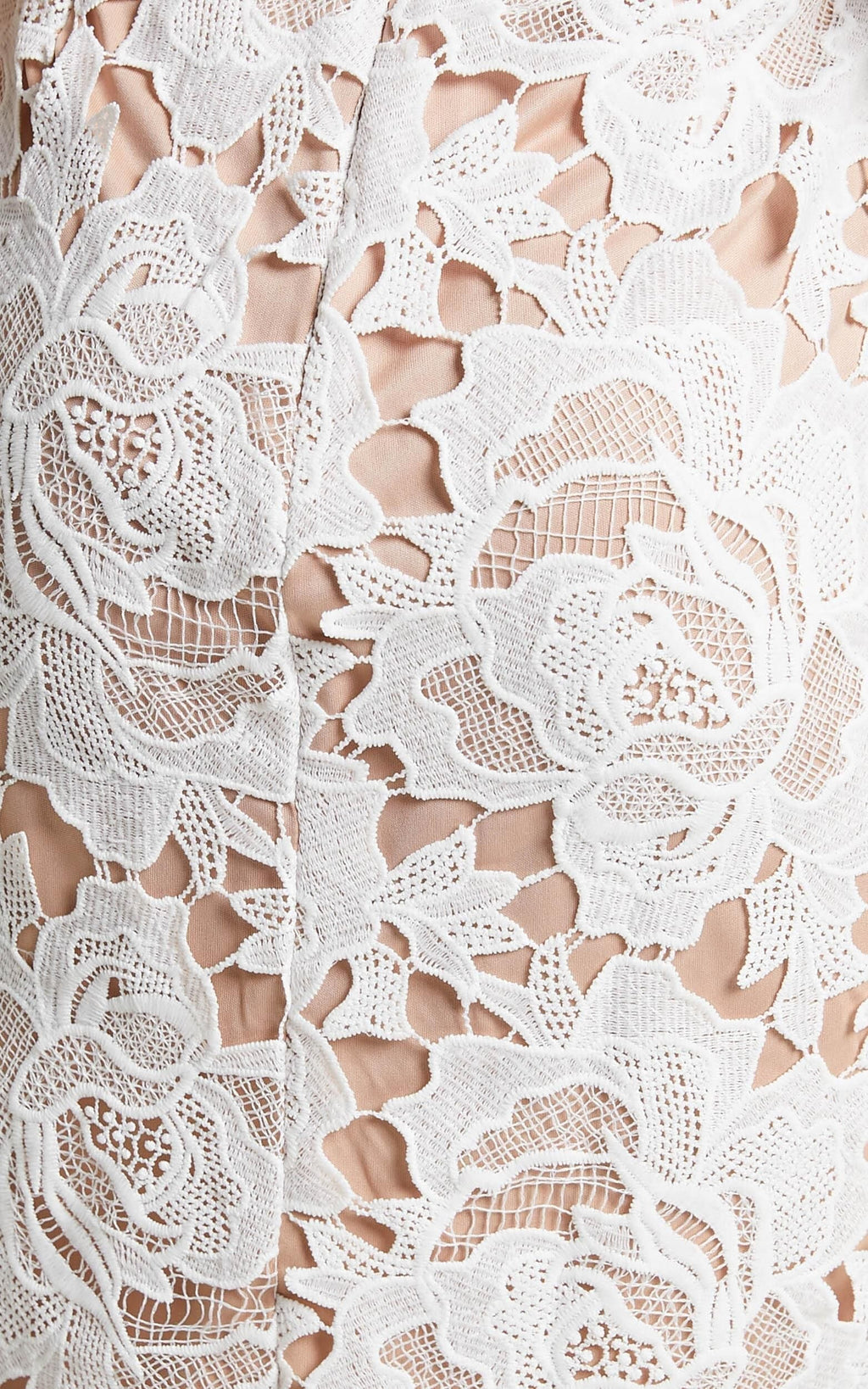 Robe midi Lace To Lace – Robe moulante bustier en dentelle blanche