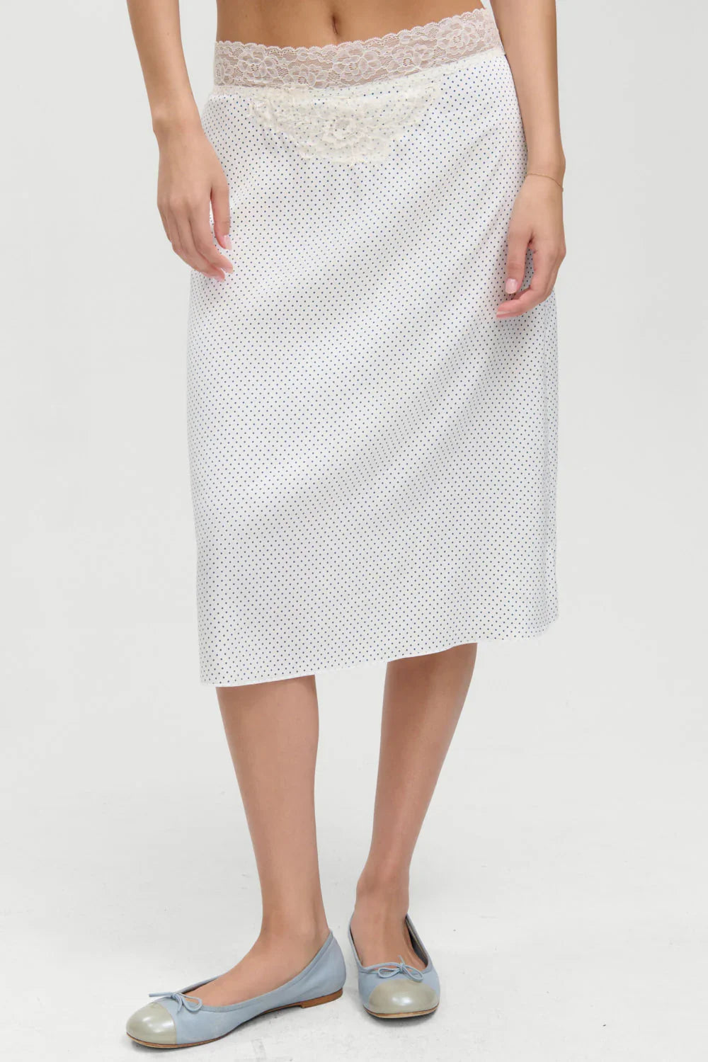 Jupe longue en soie Laura - French Pearl