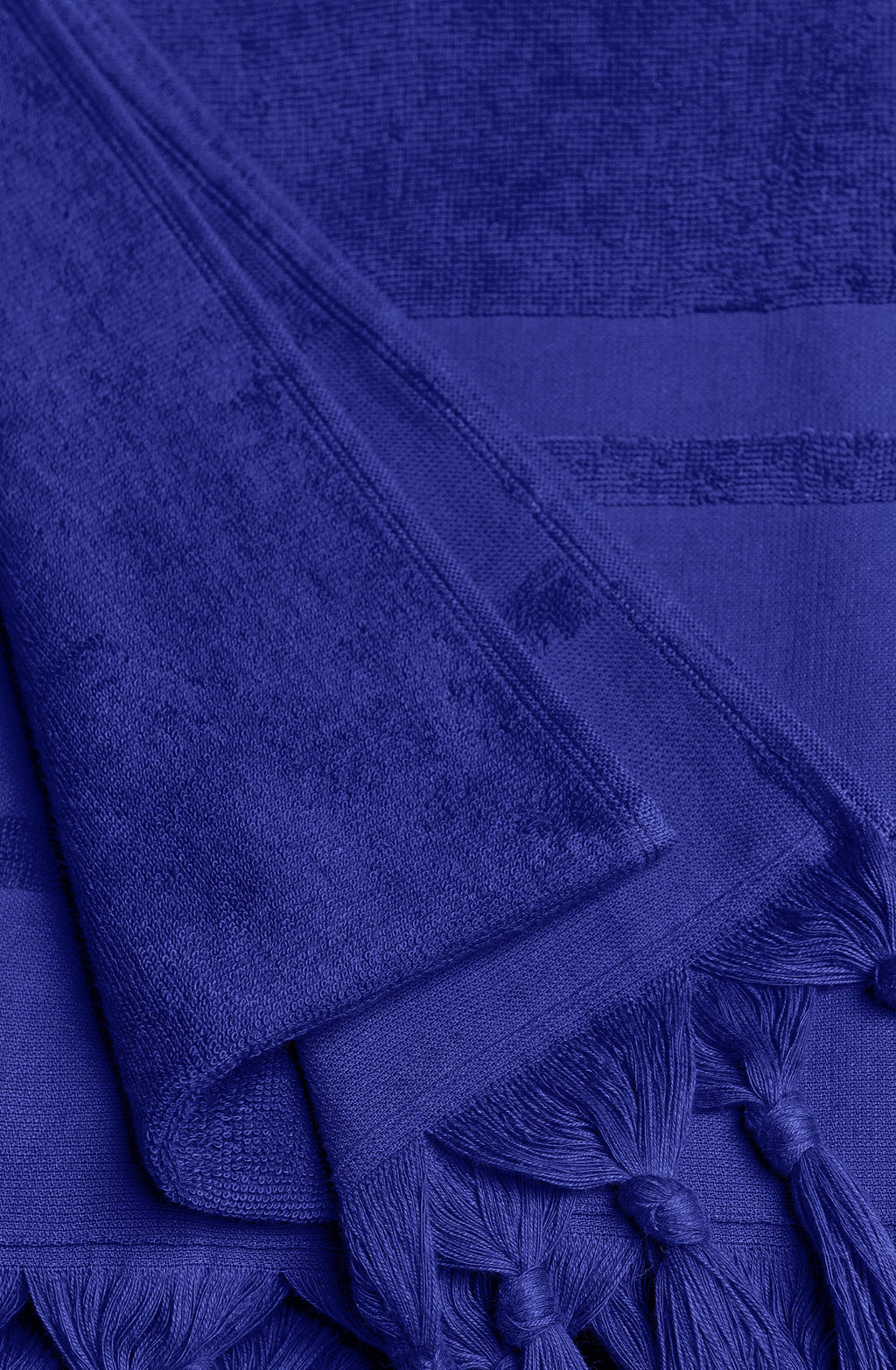 Serviette fouta en éponge bronze brodée Zaina