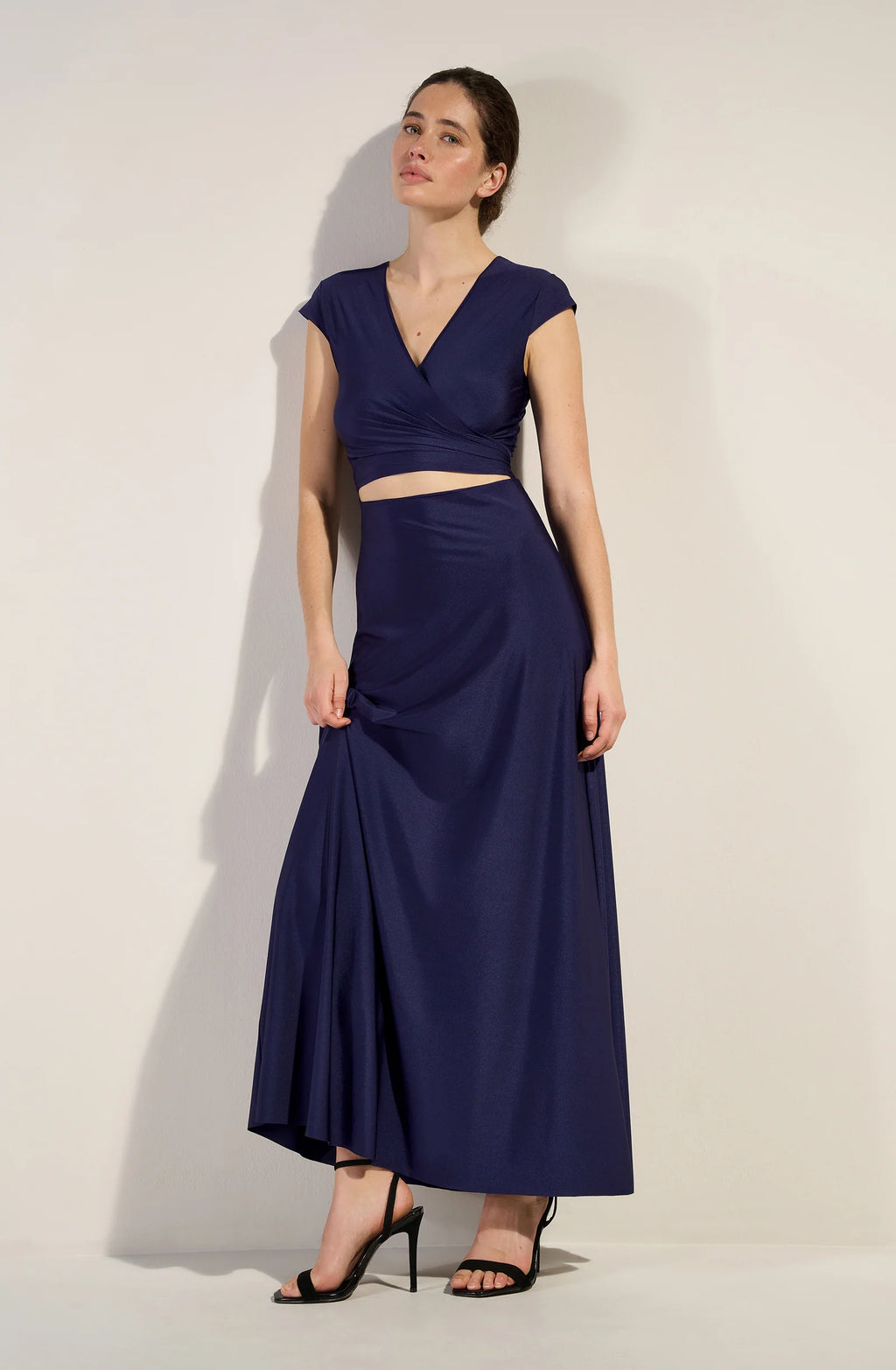 lil Navy long dress with short-sleeves