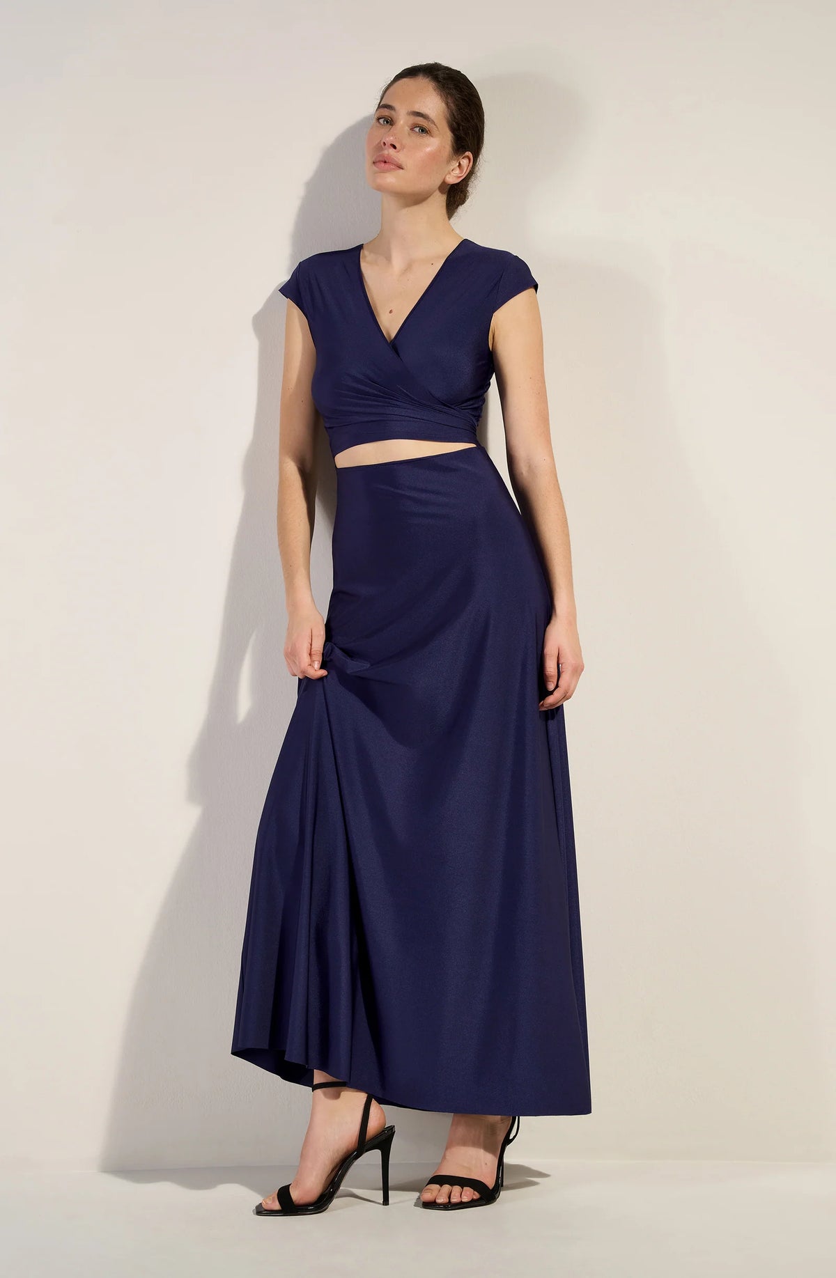 lil Navy long dress with short-sleeves