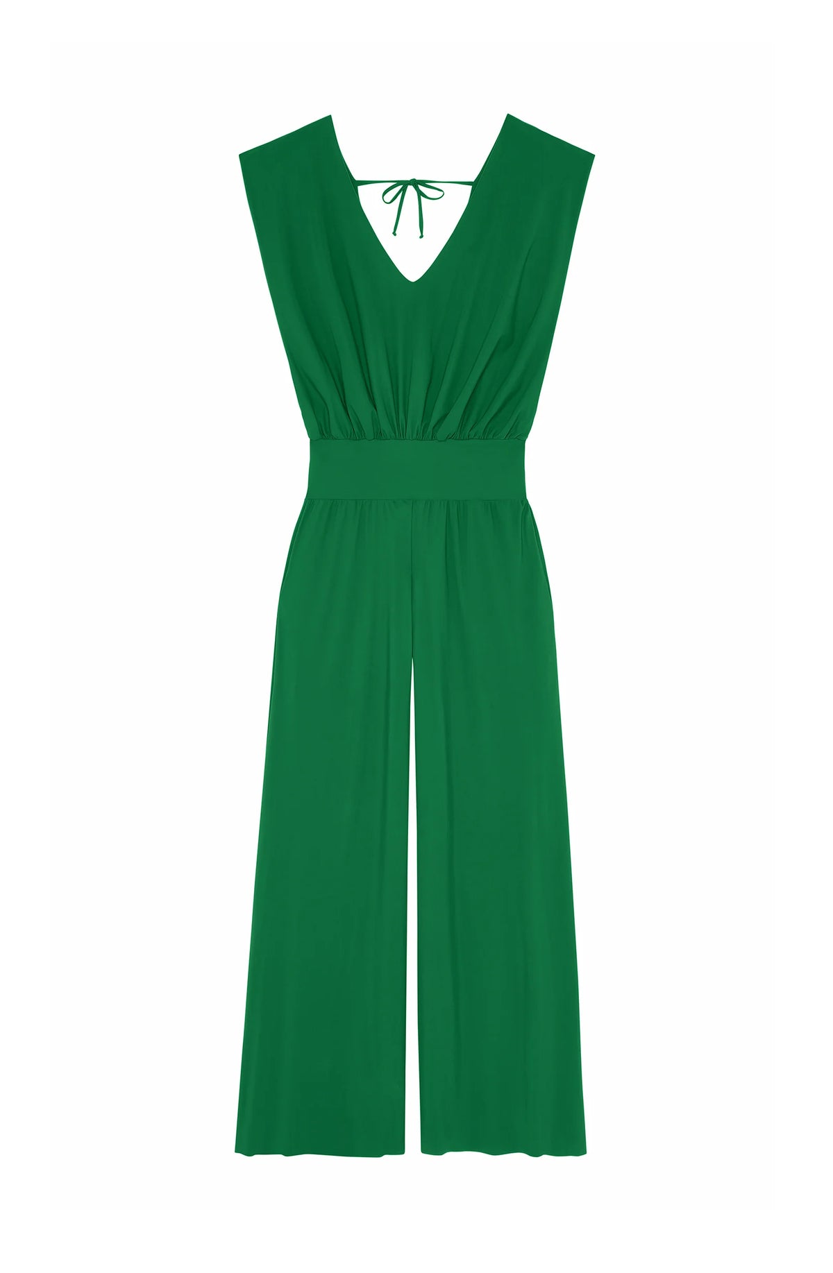 maissa Black stretch voile pant suit