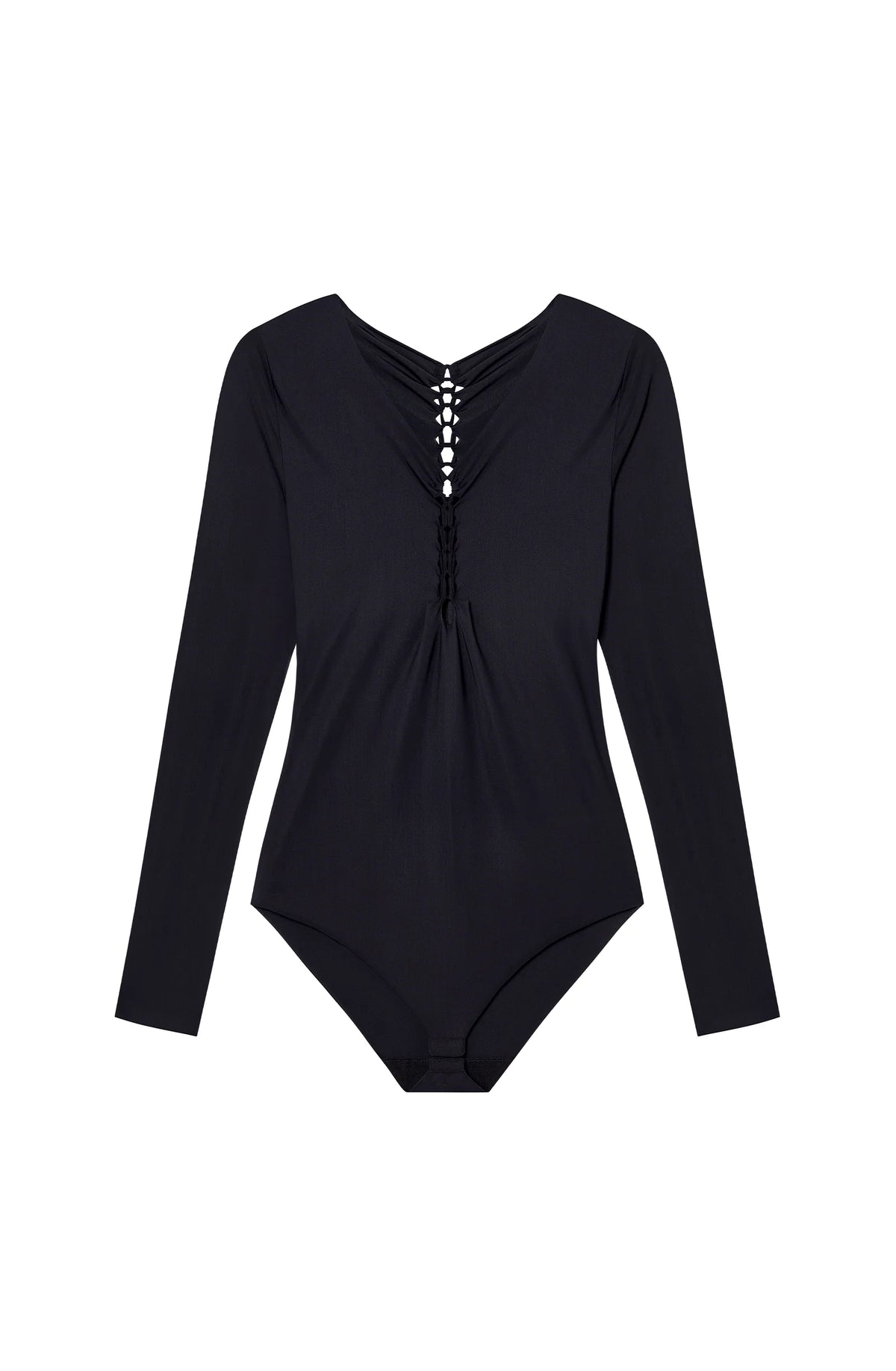 belen Black long-sleeved bodysuit