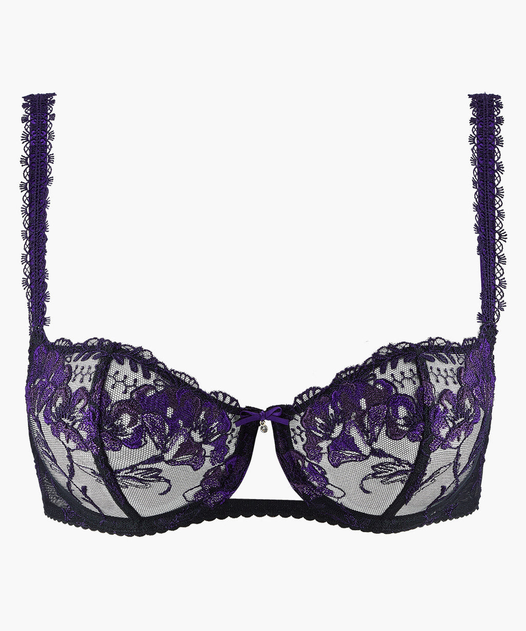 À Fleur de Toi Underwired Basket Bra Dark Orchid