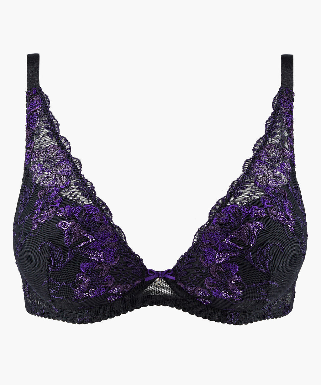À Fleur de Toi Plunge foulard Dark Orchid bra