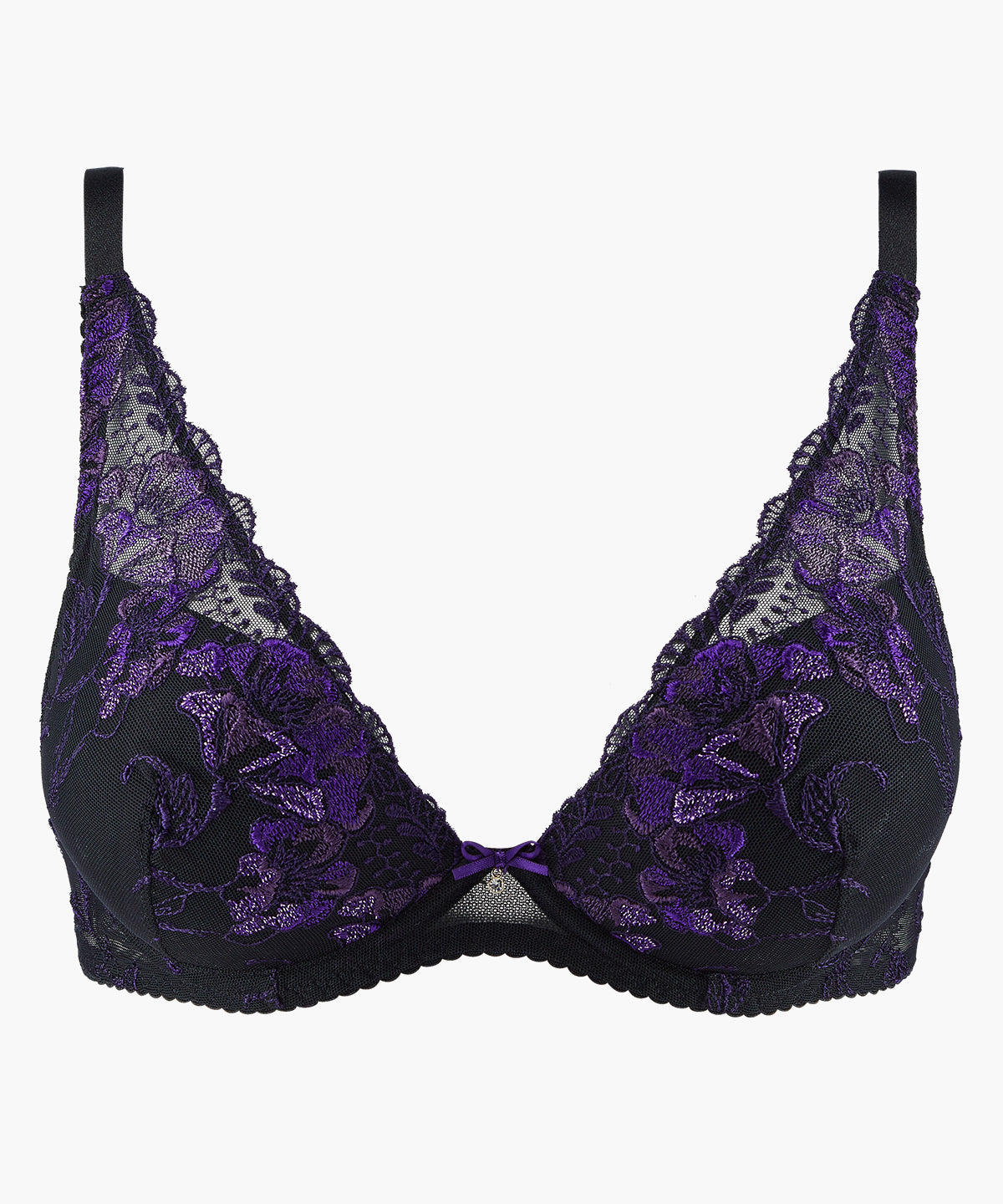 À Fleur de Toi Plunge foulard Dark Orchid bra