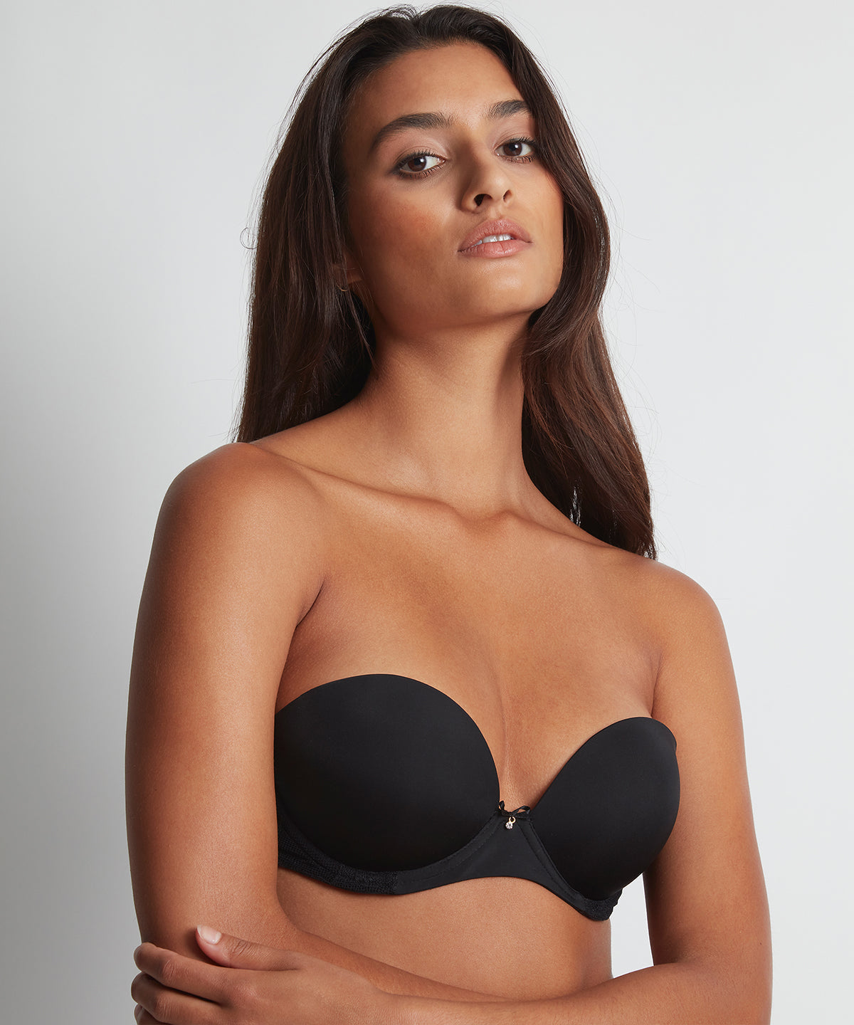 Sweetessence Soutien-gorge bandeau plongeant noir