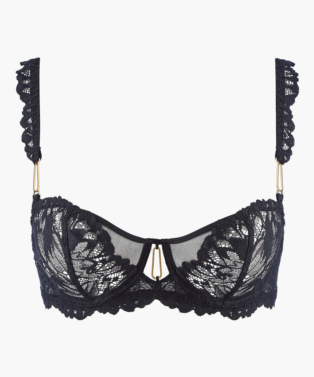 Flowermania Soutien-gorge corbeille à armatures Noir